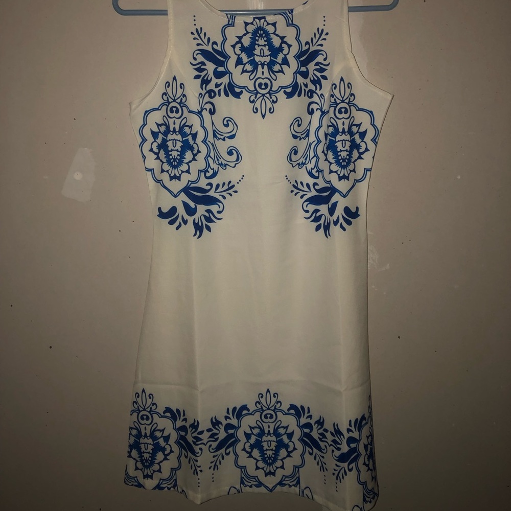 Super Cute Blue&White Floral Dress